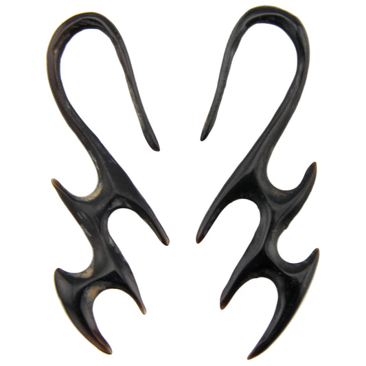 Hand Carved Horn Lightning Ear Gauges - 2mm / 12g – Evolatree Jewelry