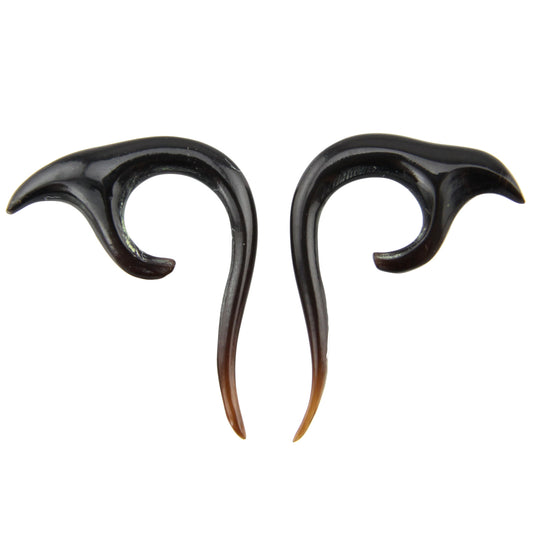 Hand Carved Horn Dolphin Ear Gauges - 3mm / 8g – Evolatree Jewelry