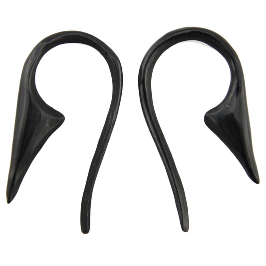 Hand Carved Horn Devil's Tail Ear Gauges - 1.5mm / 14g – Evolatree Jewelry