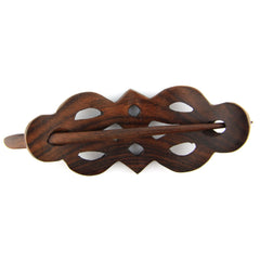 Evolatree Natural Hair Barrettes - Handmade Wood Barrette Hair Pin - Unique Wooden Hair Styling Accessories - 4" (Celtic Princess)