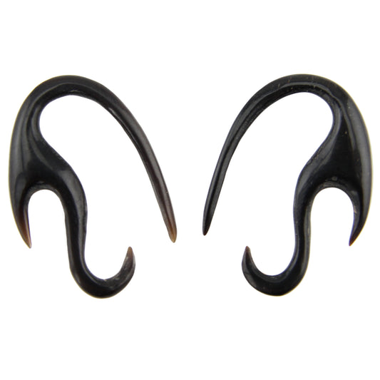 Hand Carved Horn Fire Loop Ear Gauges - 2.5mm / 10g – Evolatree Jewelry