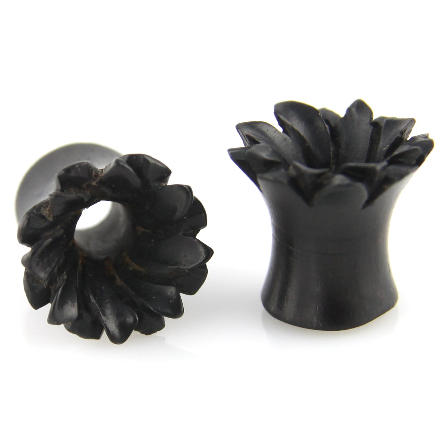 Hand Carved Floral Burst Ear Plugs – Evolatree Jewelry