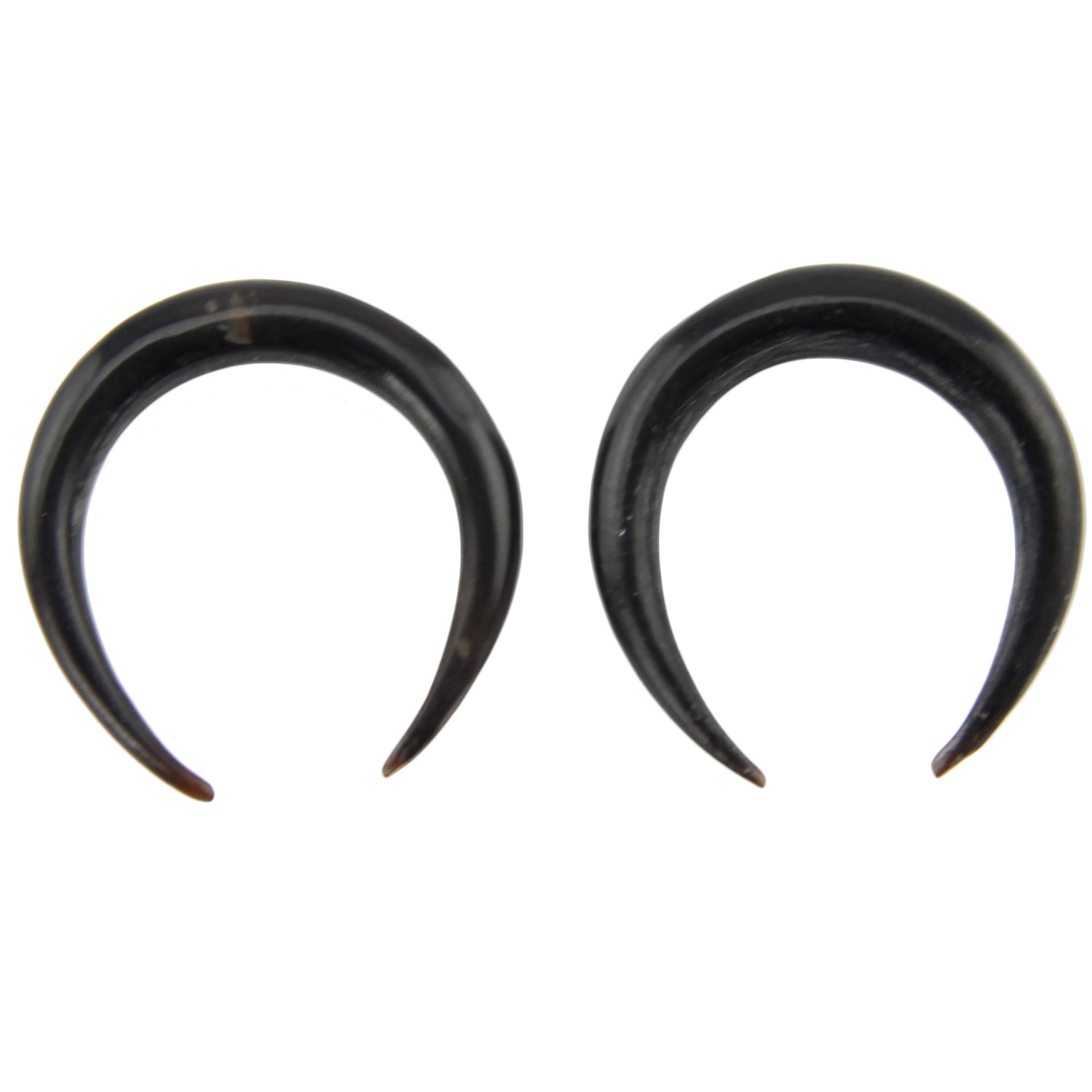 Hand Carved Horn Bull Ring Ear Gauges - 3mm / 8g – Evolatree Jewelry