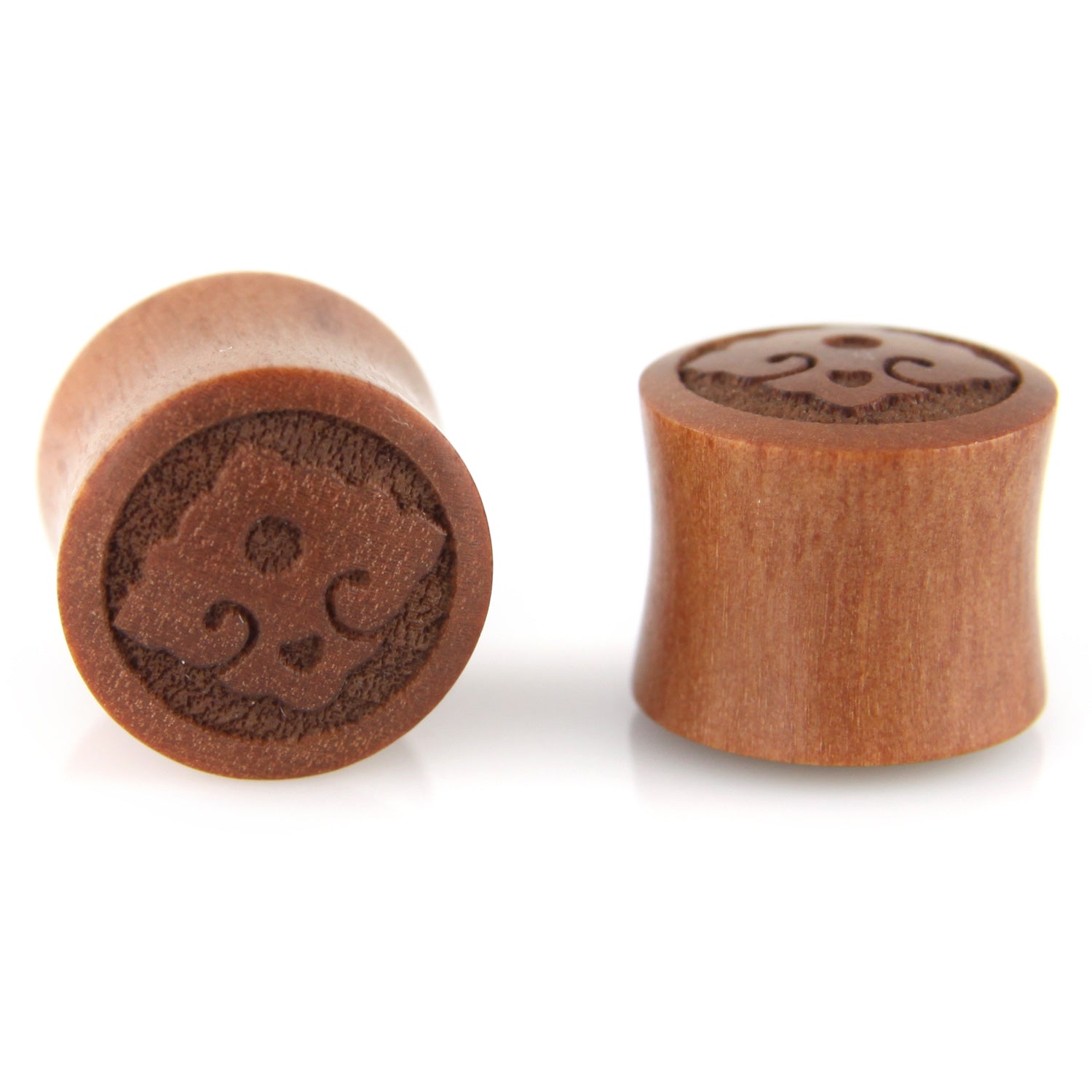 Hand Carved Wood Diamond Mala Ear Plugs – Evolatree Jewelry