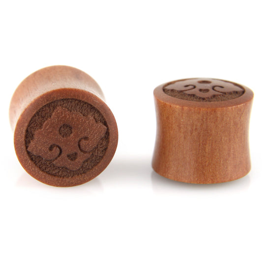 Hand Carved Wood Diamond Mala Ear Plugs – Evolatree Jewelry