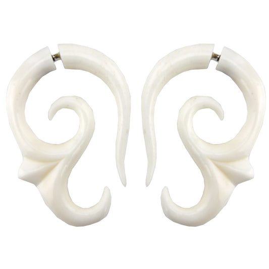 Ohm Fake Gauge Earrings - Non-Piercing Cheater Plugs – Evolatree Jewelry