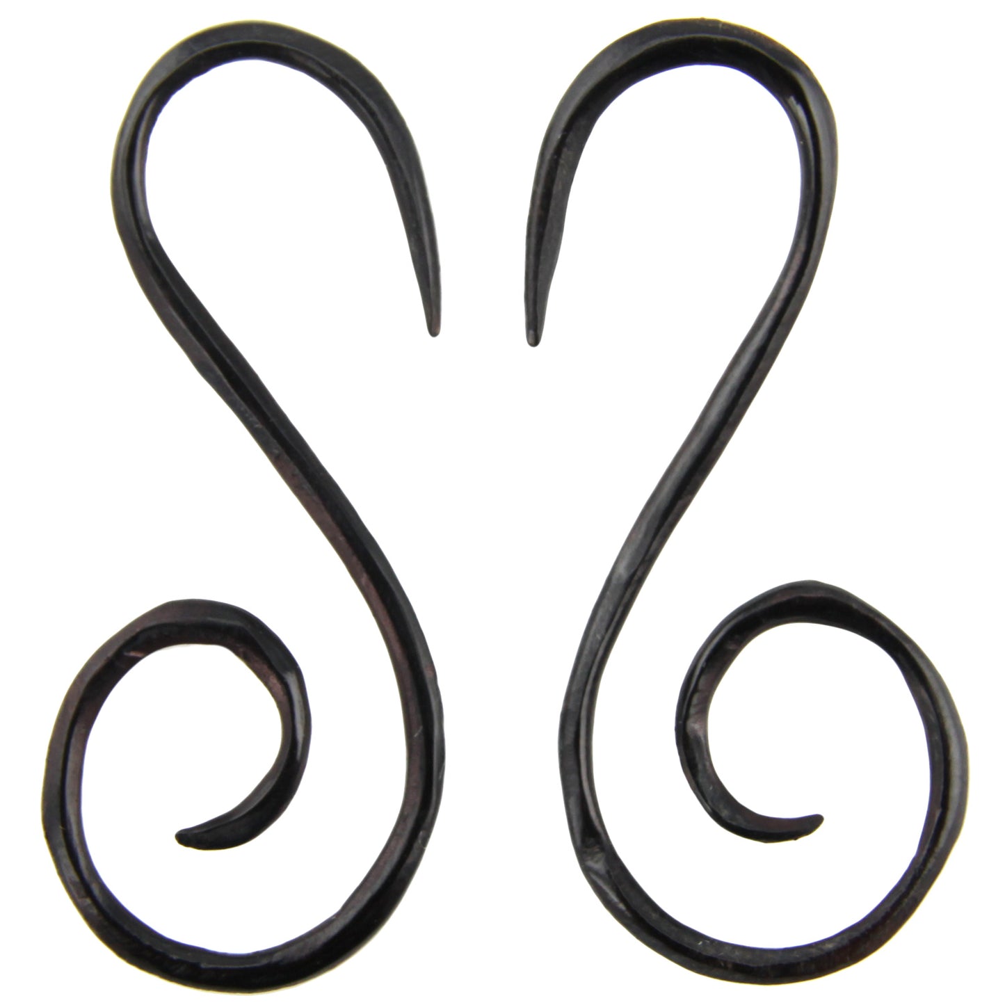 Hand Carved Horn Double Spiral Ear Gauges - 2mm / 12g – Evolatree Jewelry