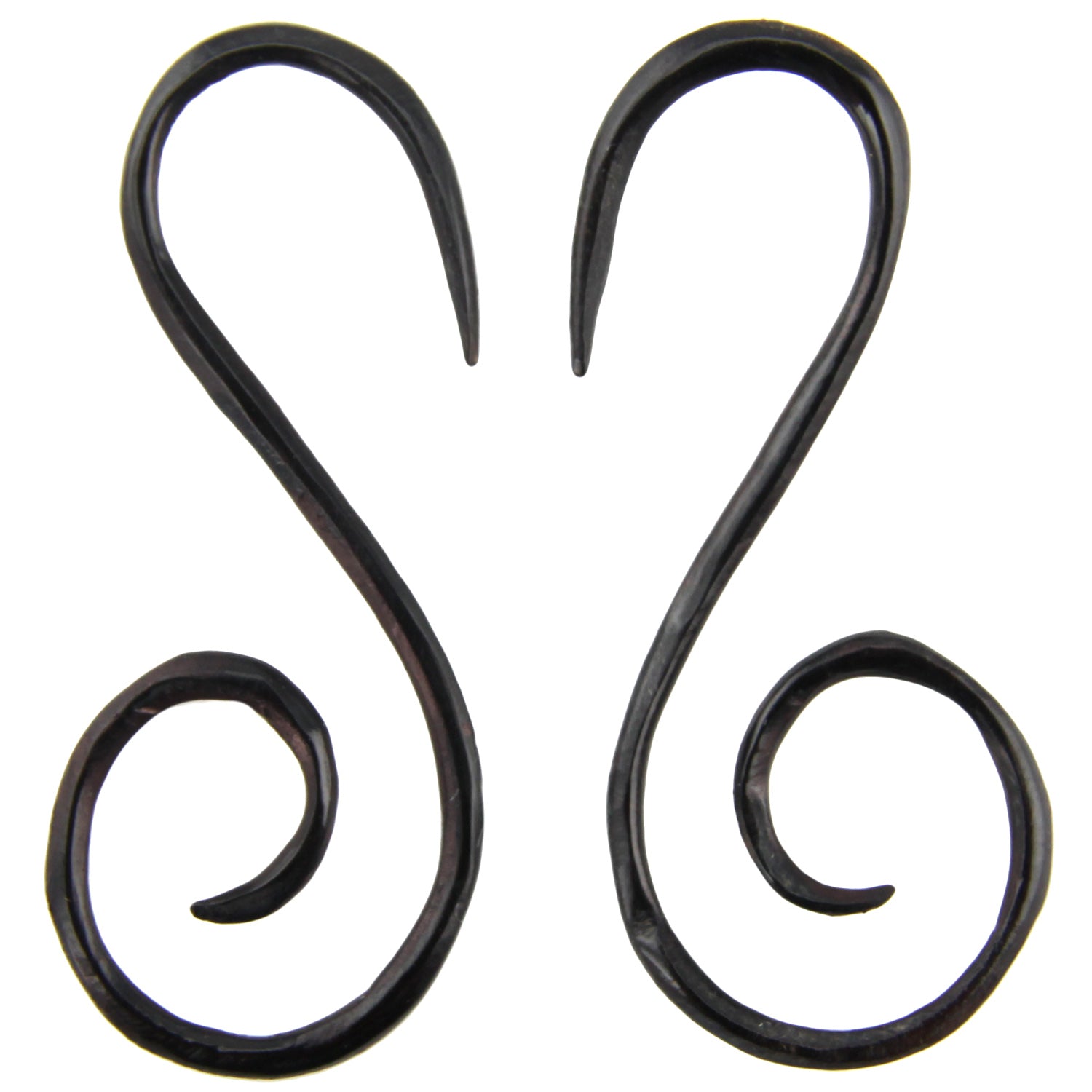Hand Carved Horn Double Spiral Ear Gauges - 2mm / 12g – Evolatree Jewelry