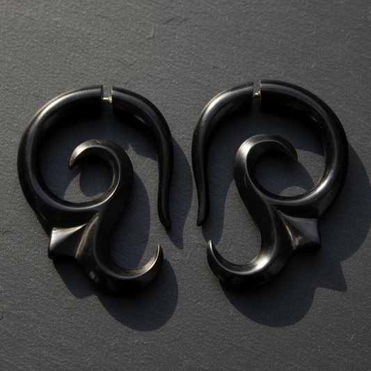 Ohm Fake Gauge Earrings - Non-Piercing Cheater Plugs