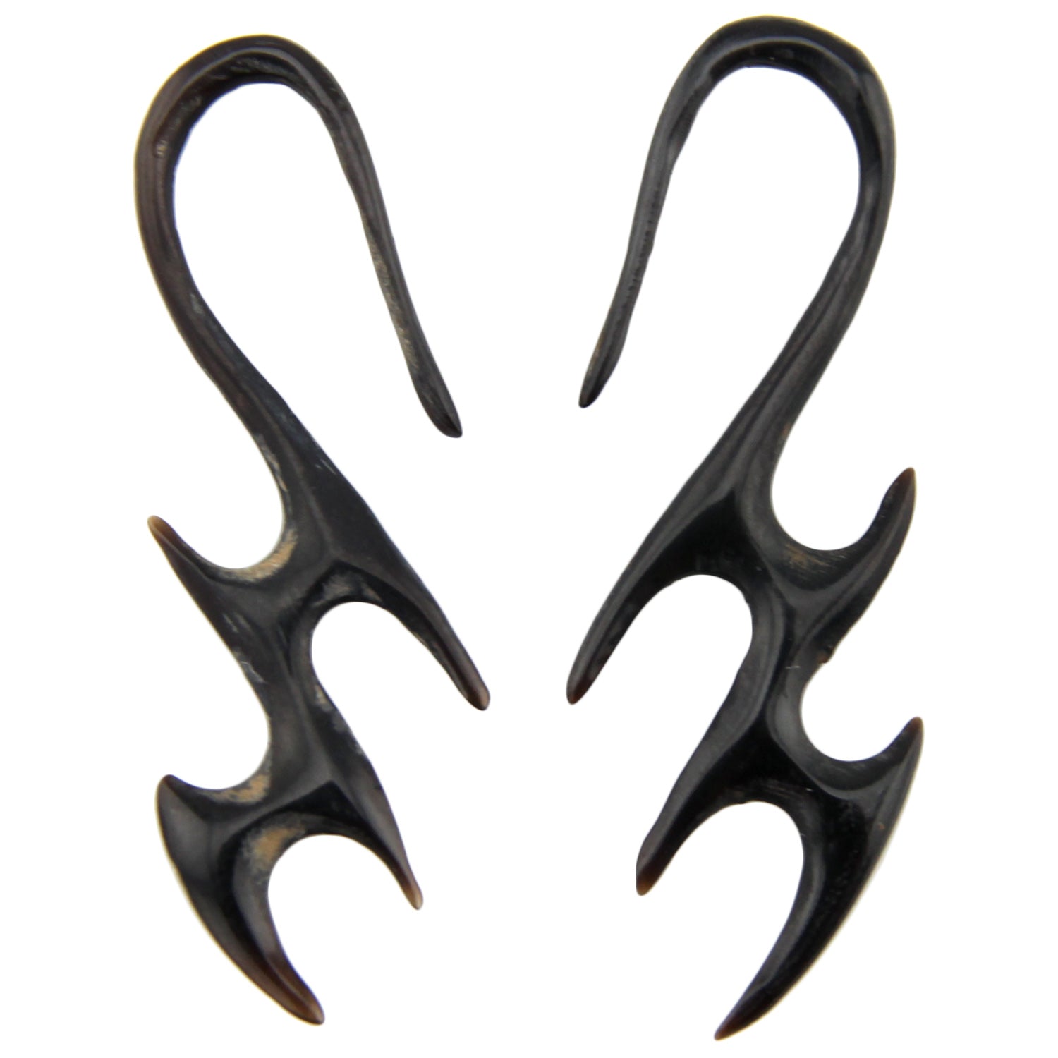 Hand Carved Horn Lightning Ear Gauges - 2mm / 12g – Evolatree Jewelry