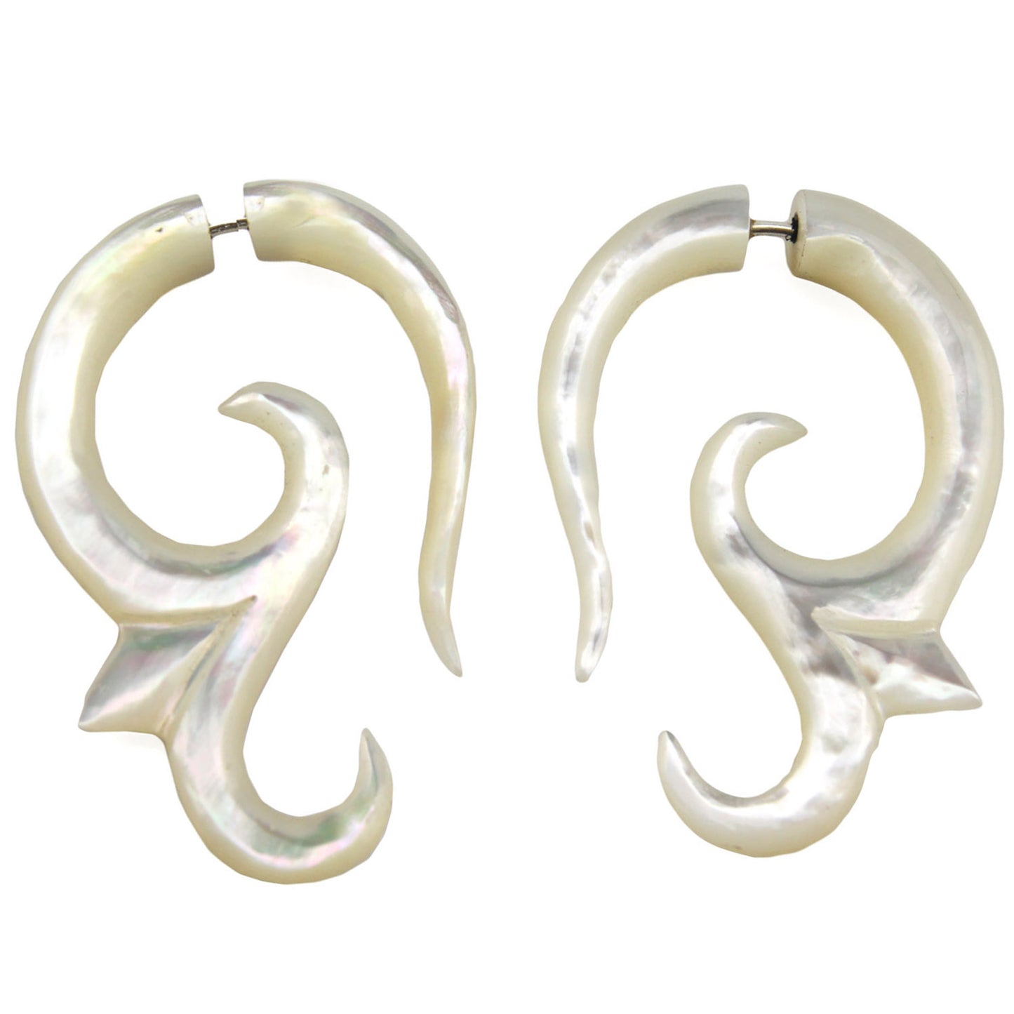 Ohm Fake Gauge Earrings - Non-Piercing Cheater Plugs – image 2 – Evolatree Jewelry
