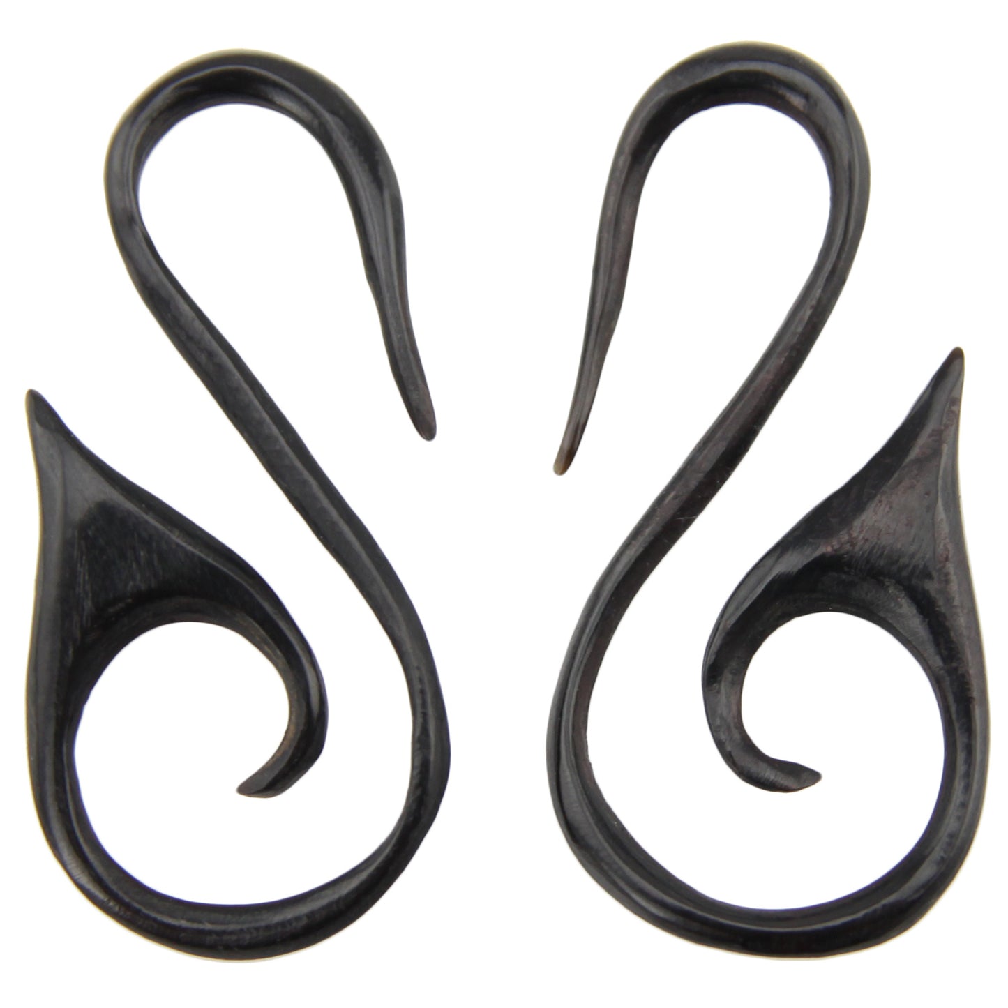 Hand Carved Horn Swan Spiral Ear Gauges - 2mm / 12g – Evolatree Jewelry