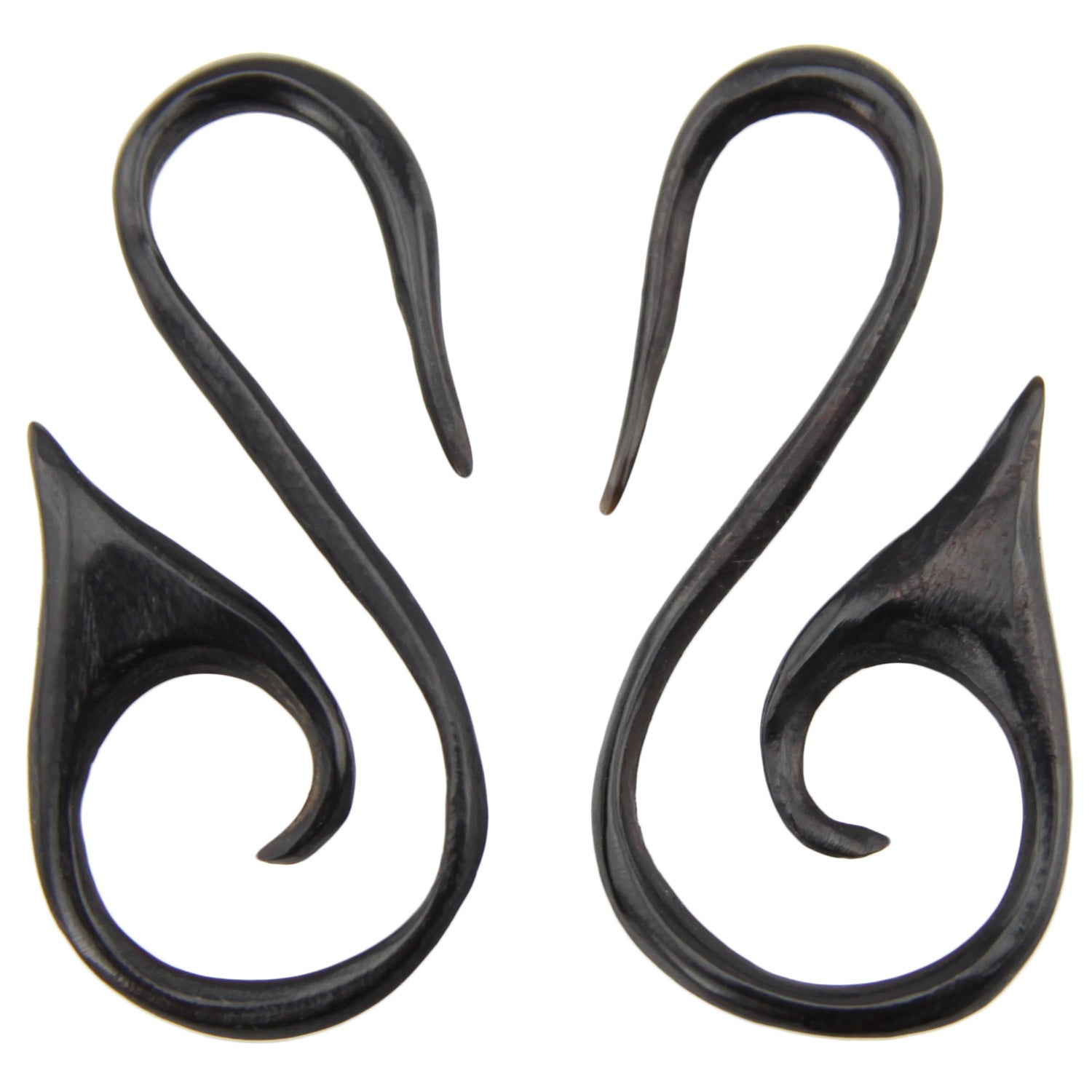 Hand Carved Horn Swan Spiral Ear Gauges - 2mm / 12g – Evolatree Jewelry