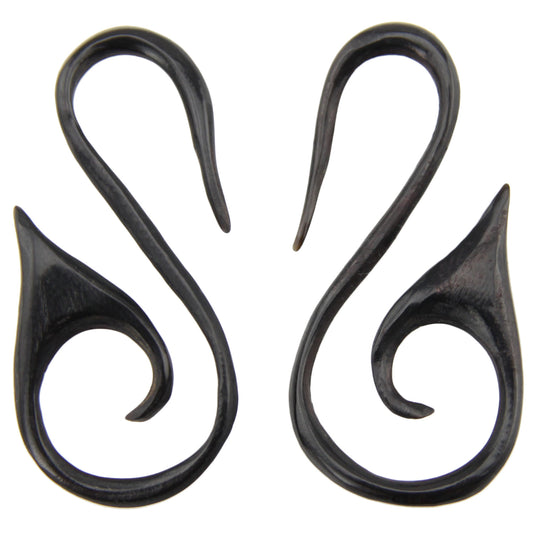 Hand Carved Horn Swan Spiral Ear Gauges - 2mm / 12g – Evolatree Jewelry