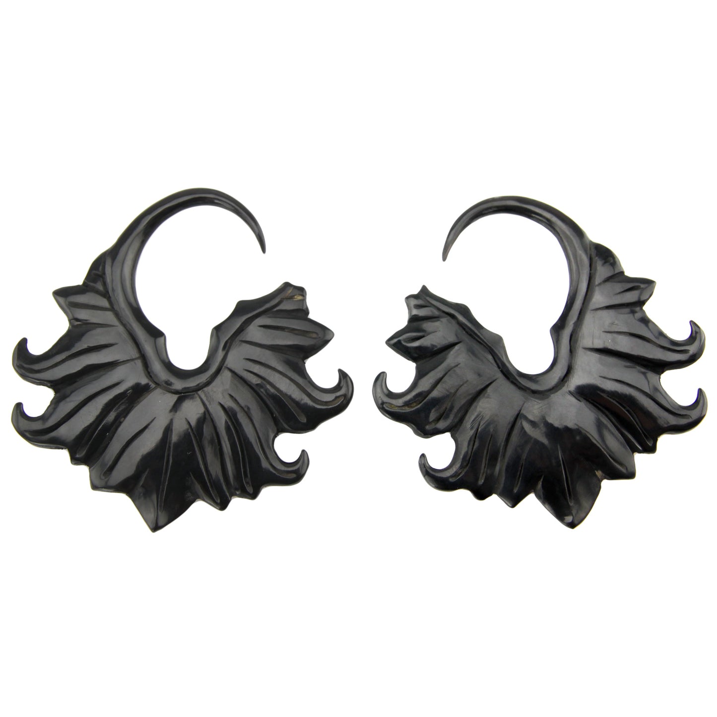 Hand Carved Horn Tribal Flare Ear Gauges - 3mm / 8g – Evolatree Jewelry