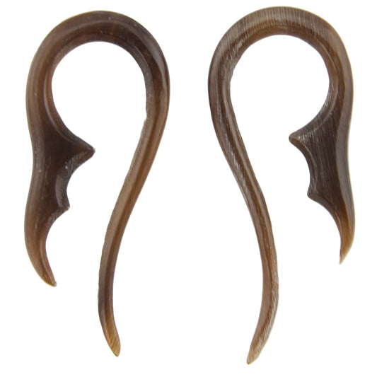 Hand Carved Horn Mermaid Tail Ear Gauges - 2.5mm / 10g – Evolatree Jewelry