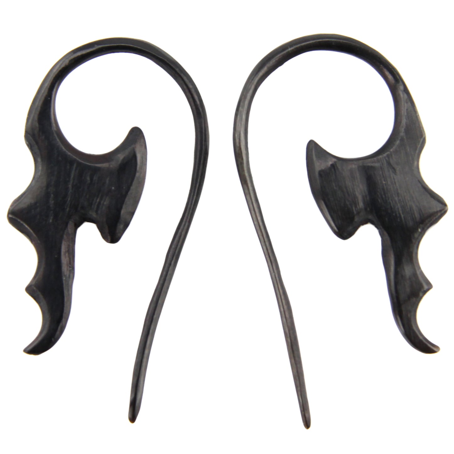 Hand Carved Horn Dragon Wings Ear Gauges - 1.5mm / 14g – Evolatree Jewelry