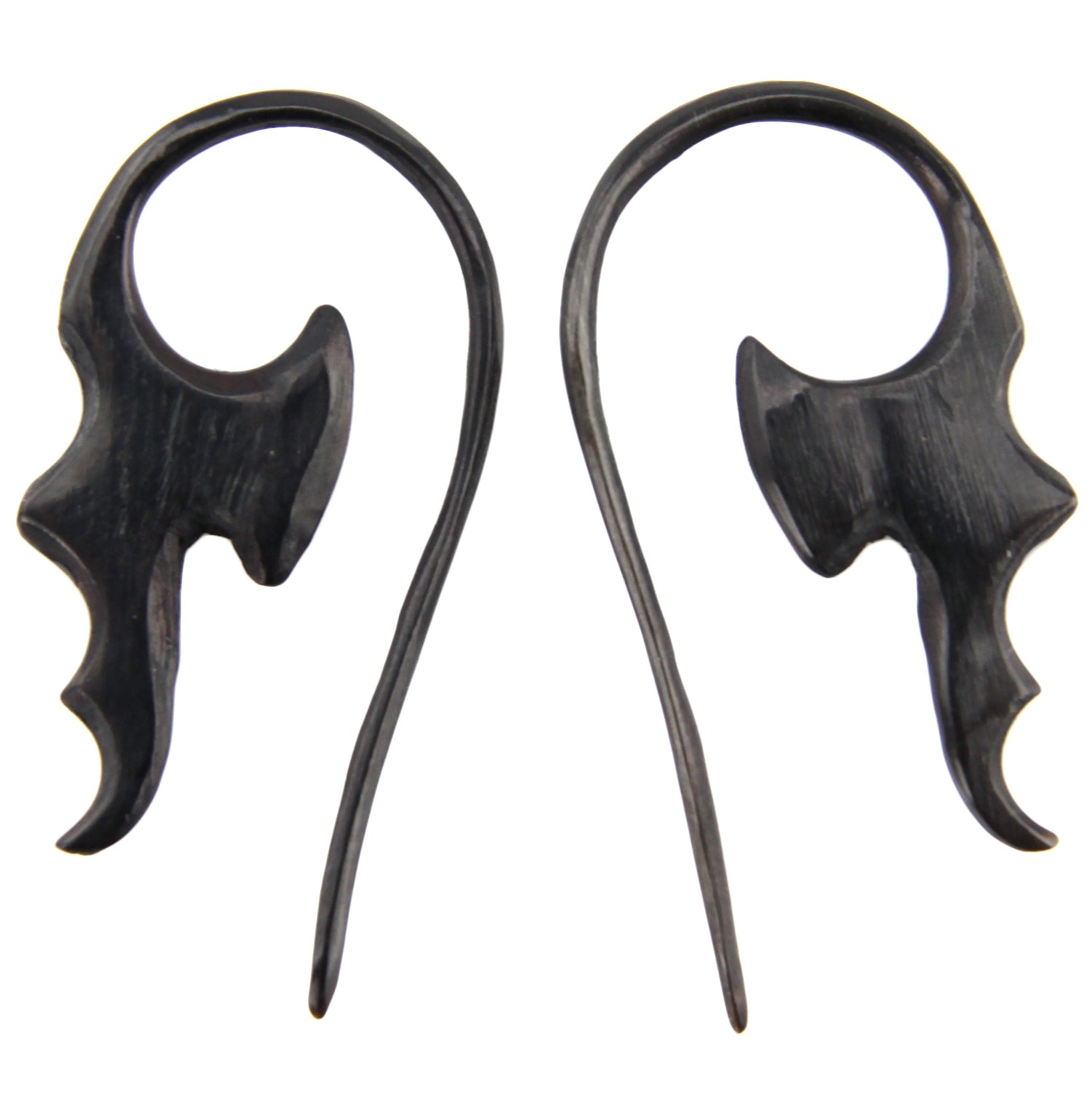 Hand Carved Horn Dragon Wings Ear Gauges - 1.5mm / 14g – Evolatree Jewelry