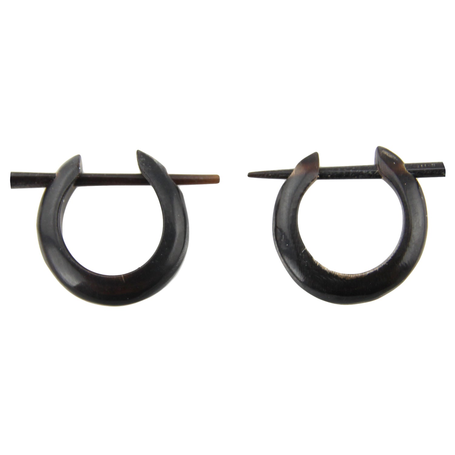 Hand Carved Horn Hoop Earrings – Evolatree Jewelry