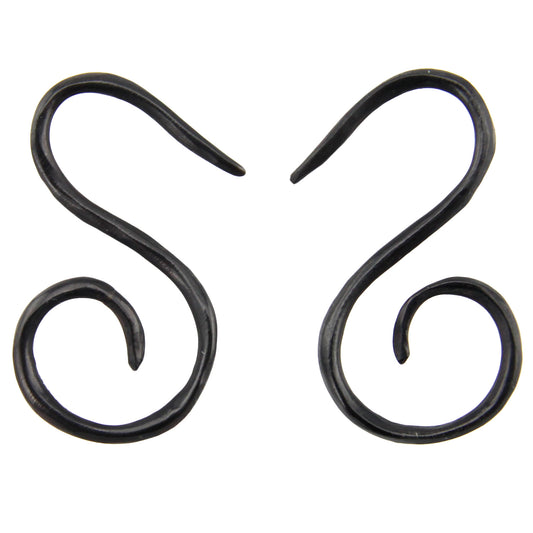 Hand Carved Horn Swan Tail Ear Gauges - 1.5mm / 14g – Evolatree Jewelry