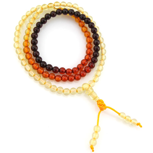 Red & Yellow Gradient Mala Necklace – Evolatree Jewelry