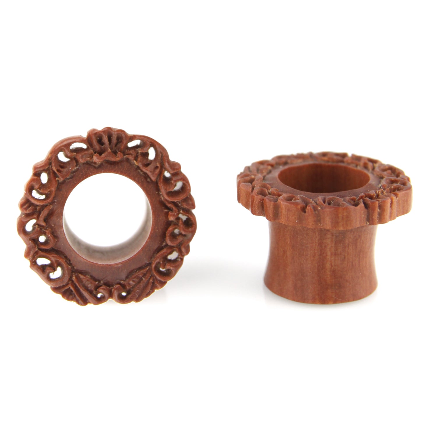 Hand Carved Filigree Garden Ear Plugs – Evolatree Jewelry