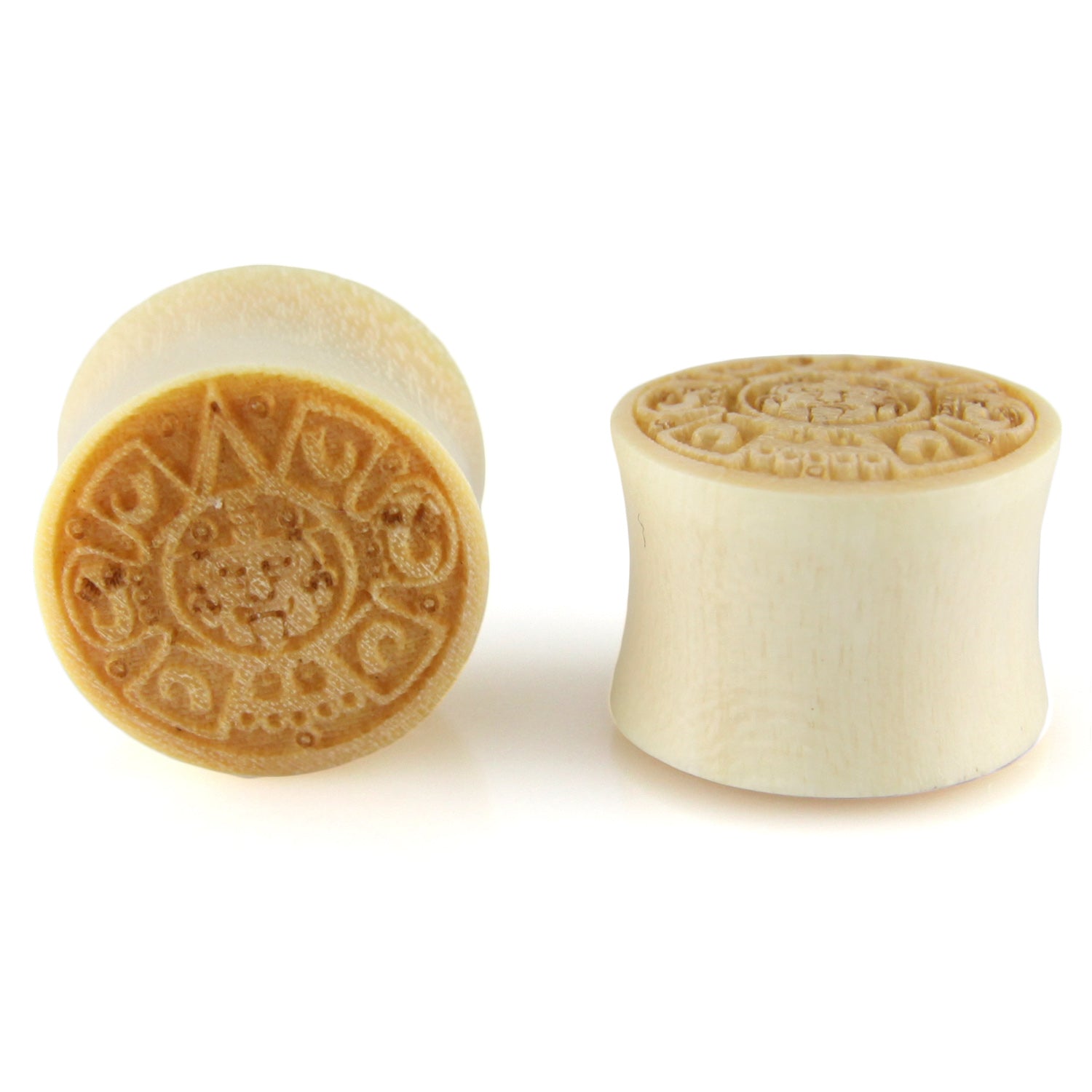Hand Carved Wood Mayan Quetzalcoatl Ear Plugs – Evolatree Jewelry