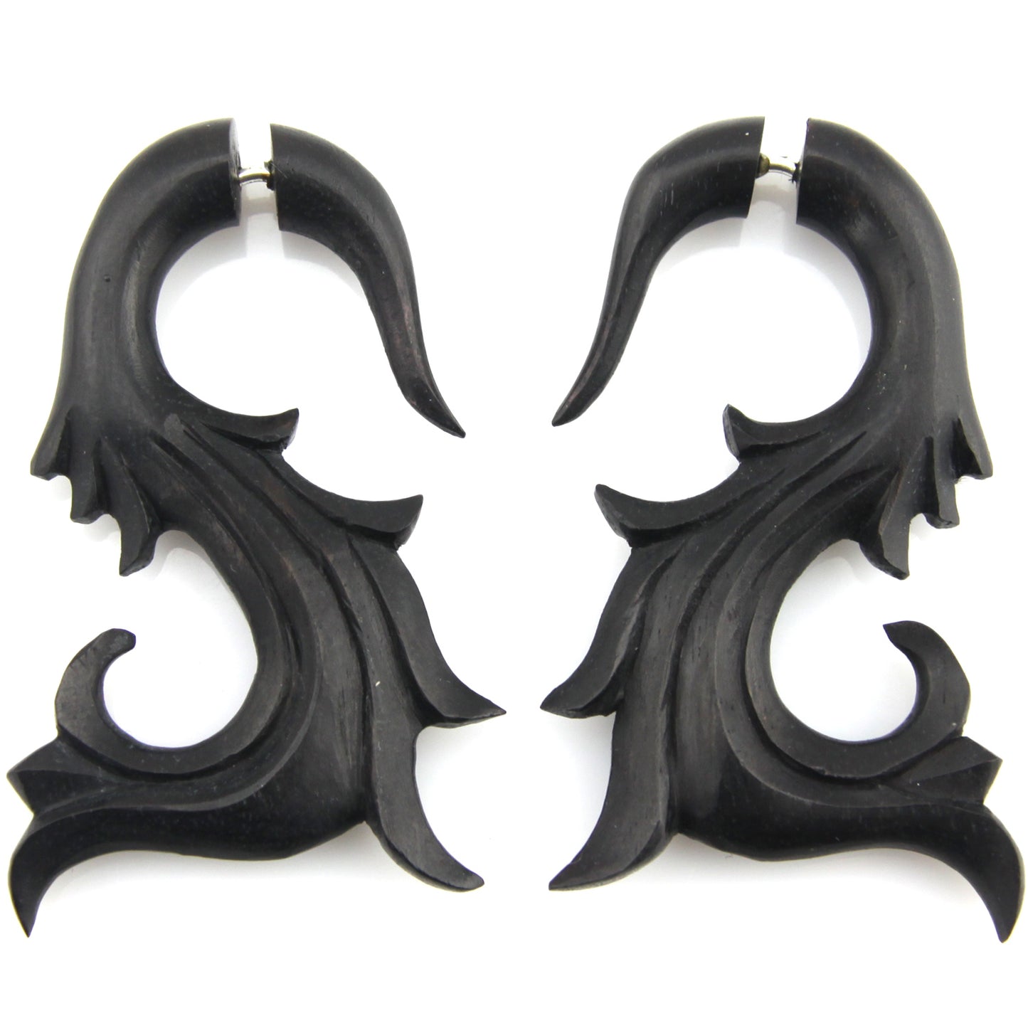 French Vine Fake Gauge Earrings - Non-Piercing Cheater Plugs – Evolatree Jewelry