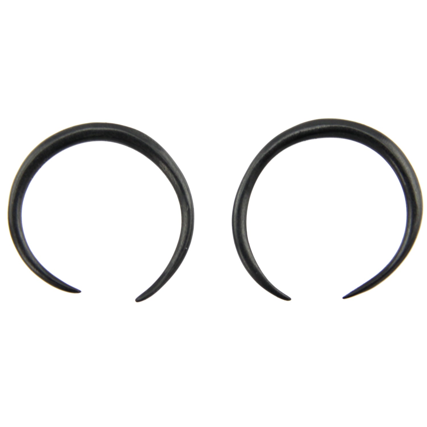 Hand Carved Horn Bull Ring Ear Gauges - 2mm / 12g – Evolatree Jewelry