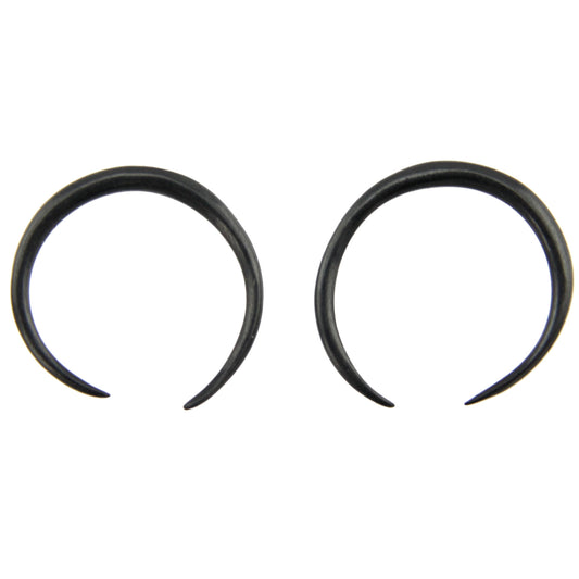 Hand Carved Horn Bull Ring Ear Gauges - 2mm / 12g – Evolatree Jewelry