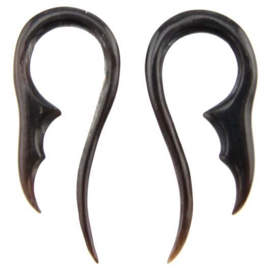 Hand Carved Horn Mermaid Tail Ear Gauges - 2.5mm / 10g – Evolatree Jewelry