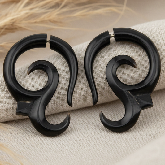 Ohm Fake Gauge Earrings - Non-Piercing Cheater Plugs