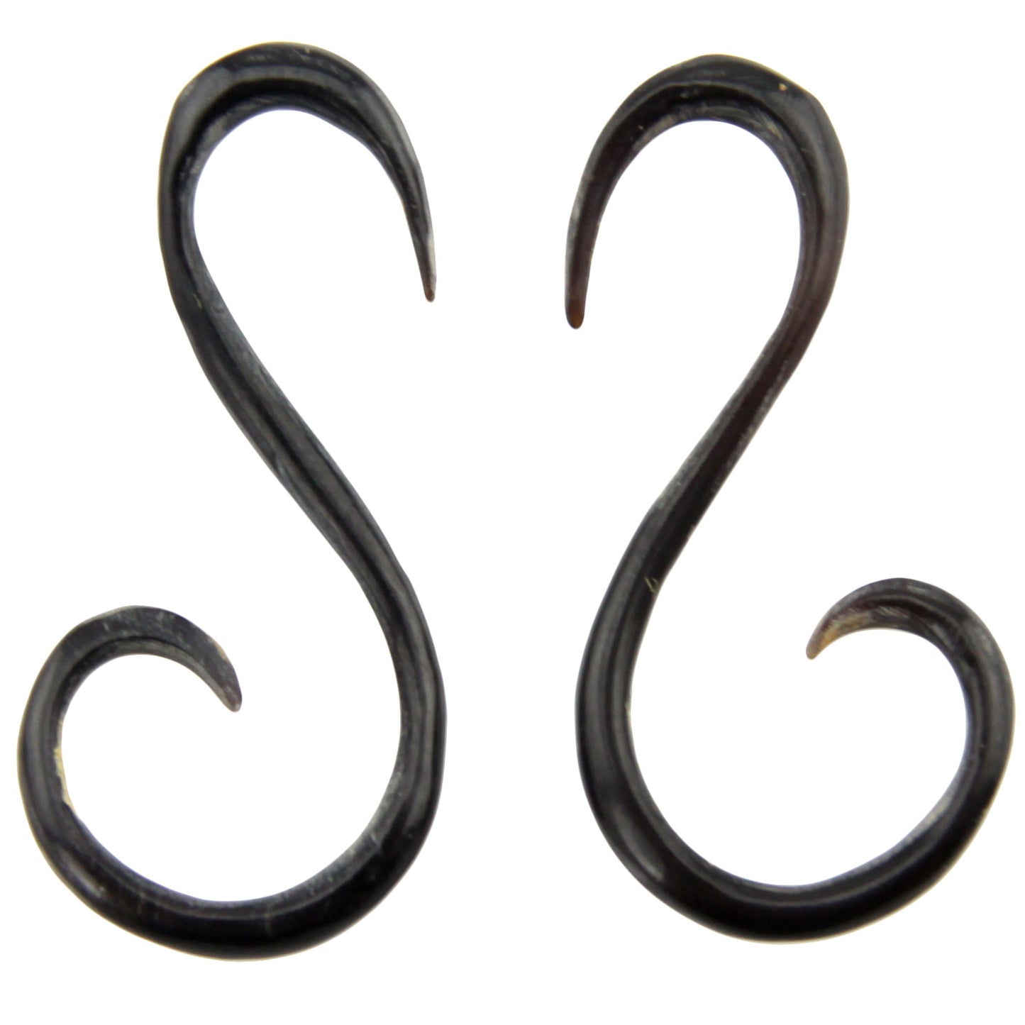 Hand Carved Horn Swan Tail Ear Gauges - 2mm / 12g – Evolatree Jewelry