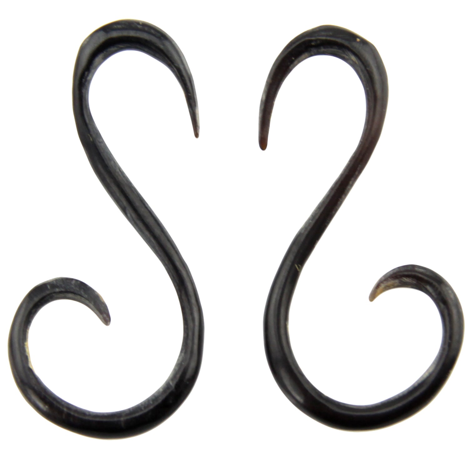 Hand Carved Horn Swan Tail Ear Gauges - 2mm / 12g – Evolatree Jewelry