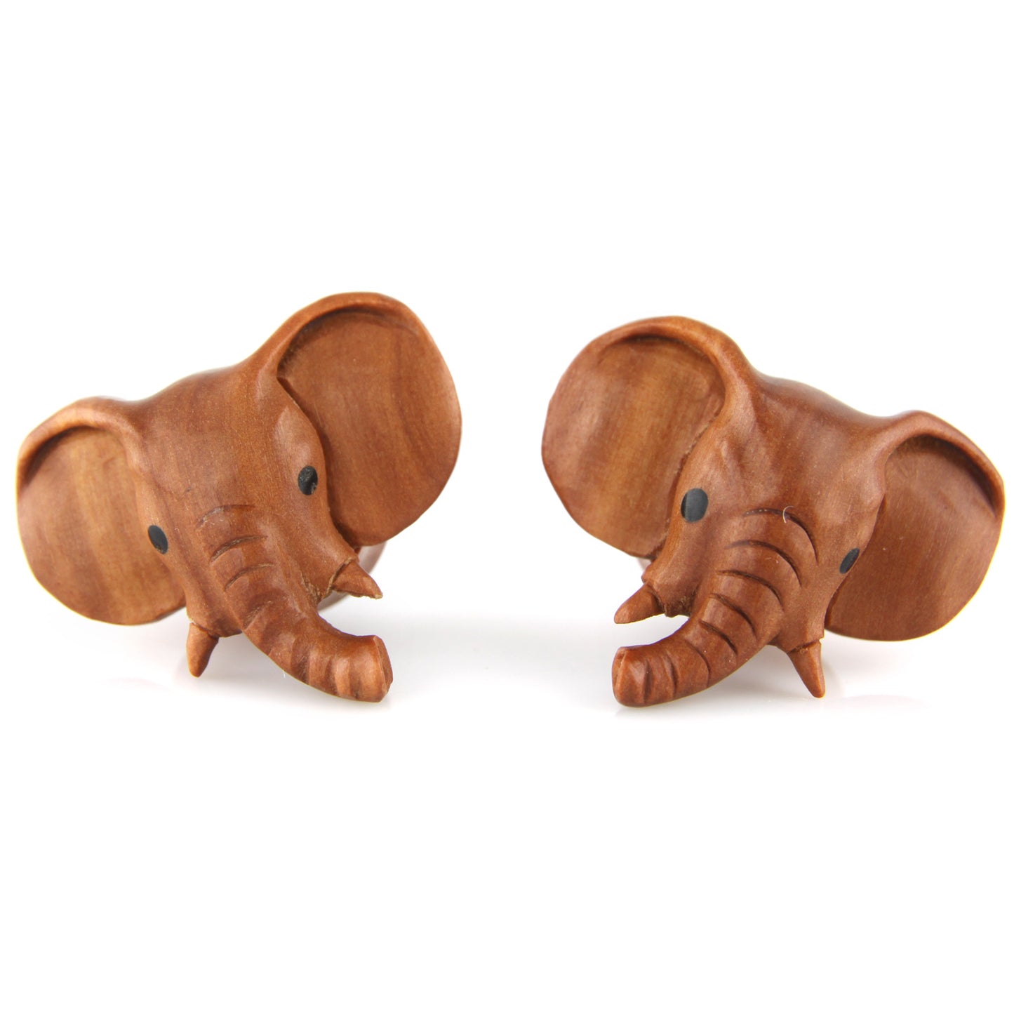 Hand Carved Wood Elephant Ear Plugs – Evolatree Jewelry