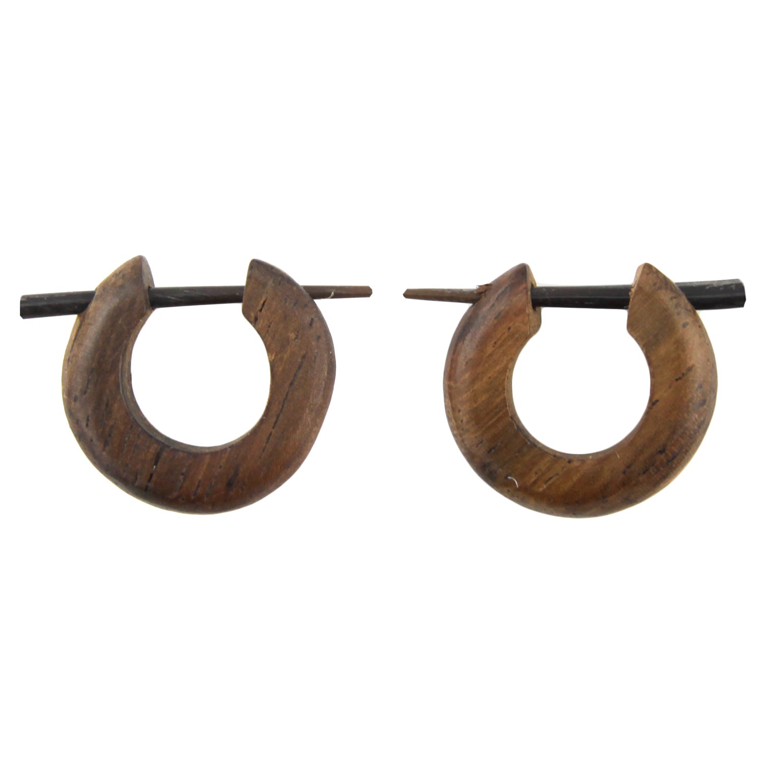 Hand Carved Sono Wood Small Hoop Earrings – Evolatree Jewelry