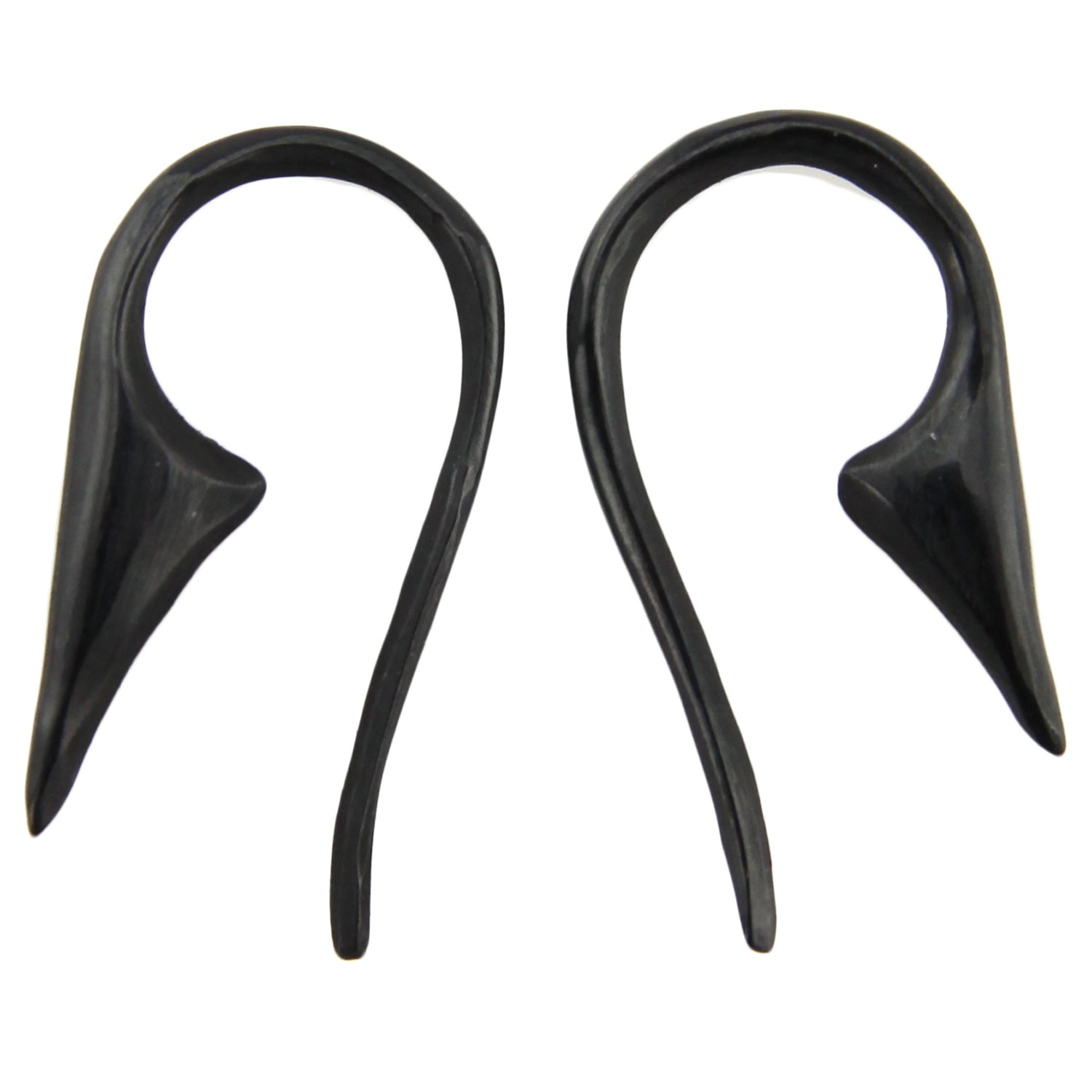 Hand Carved Horn Devil's Tail Ear Gauges - 1.5mm / 14g – Evolatree Jewelry