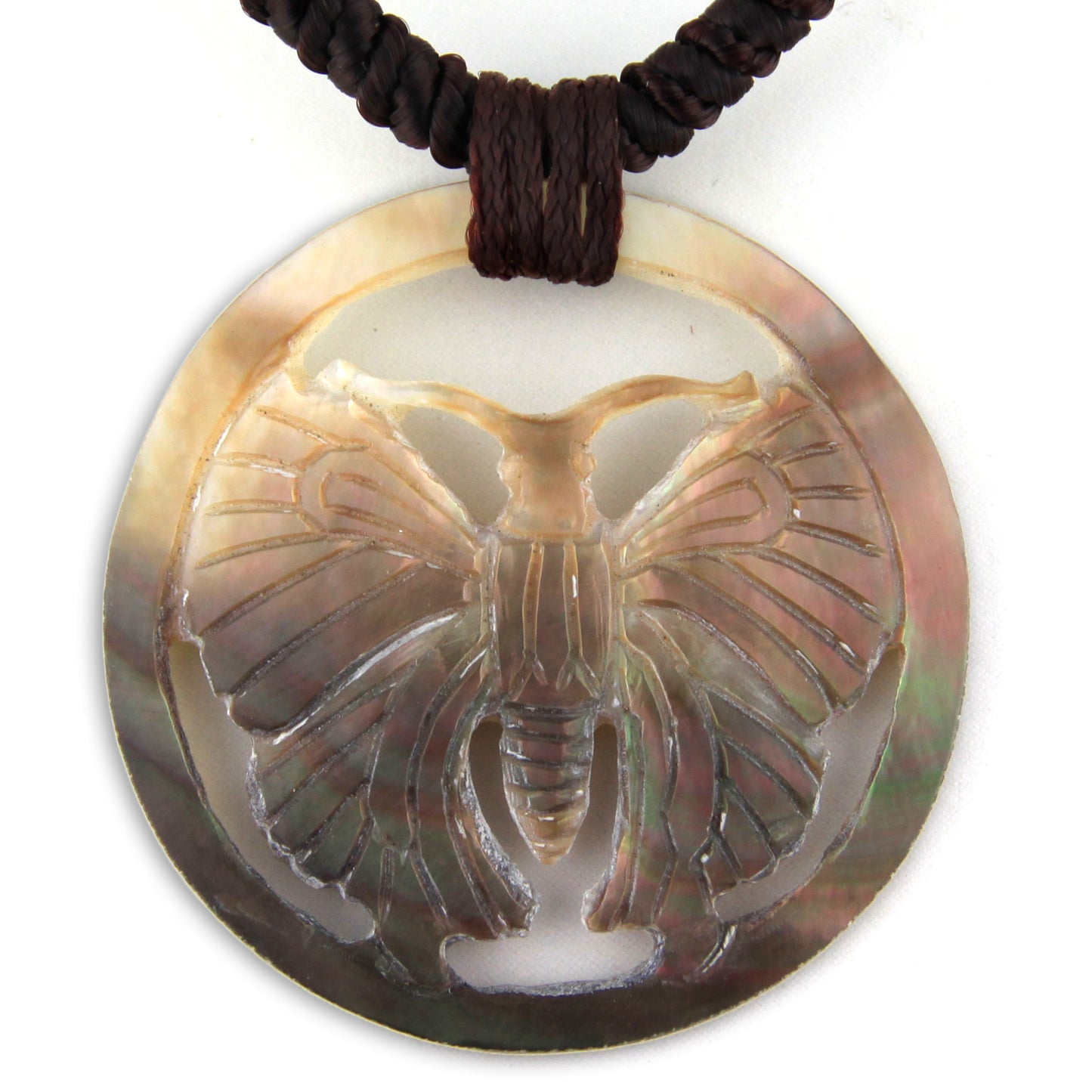 Small Butterfly Crest Shell Pendant Necklace – Evolatree Jewelry
