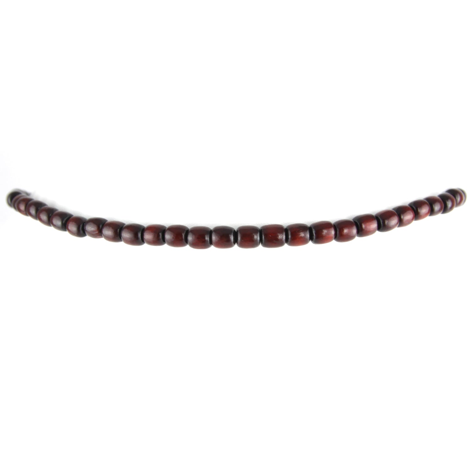 Mahogany Colored - Good Luck Knot Pendant - Jade Swastika - Stretch Mala Necklace – image 3 – Evolatree Jewelry