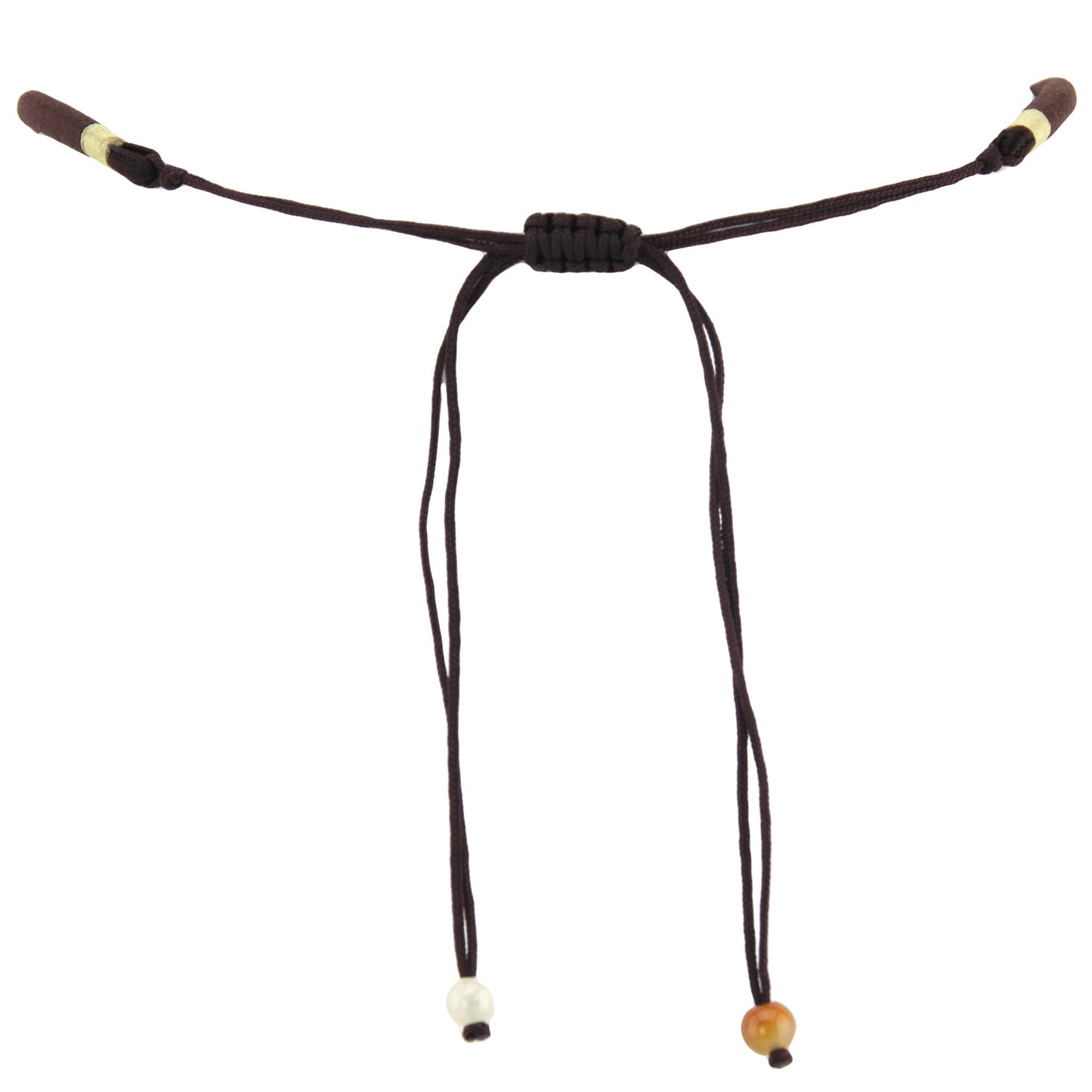 Carved Natural Stone Flower Pendant and Beads - Black Woven Necklace – image 3 – Evolatree Jewelry