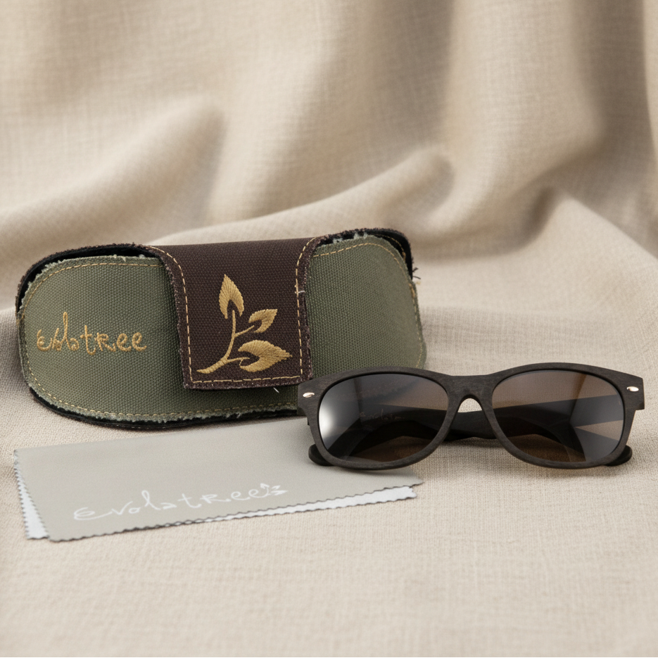 Evolatree - Natural Fiber Designer Sunglasses - UV 400 Lenes