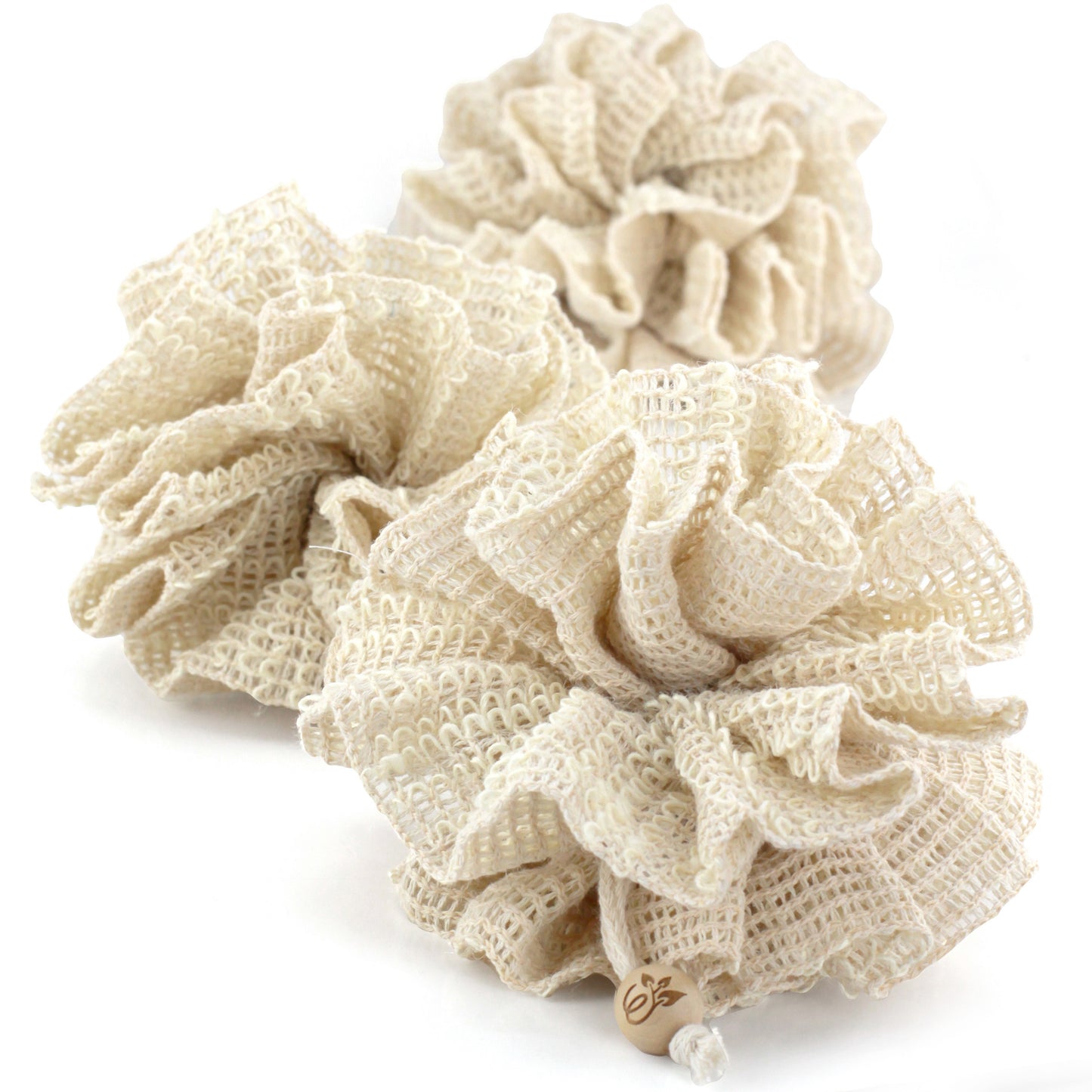 Evolatree Bath & Shower Loofah Sponge - Natural Exfoliating Body Scrubber - 3 Pack