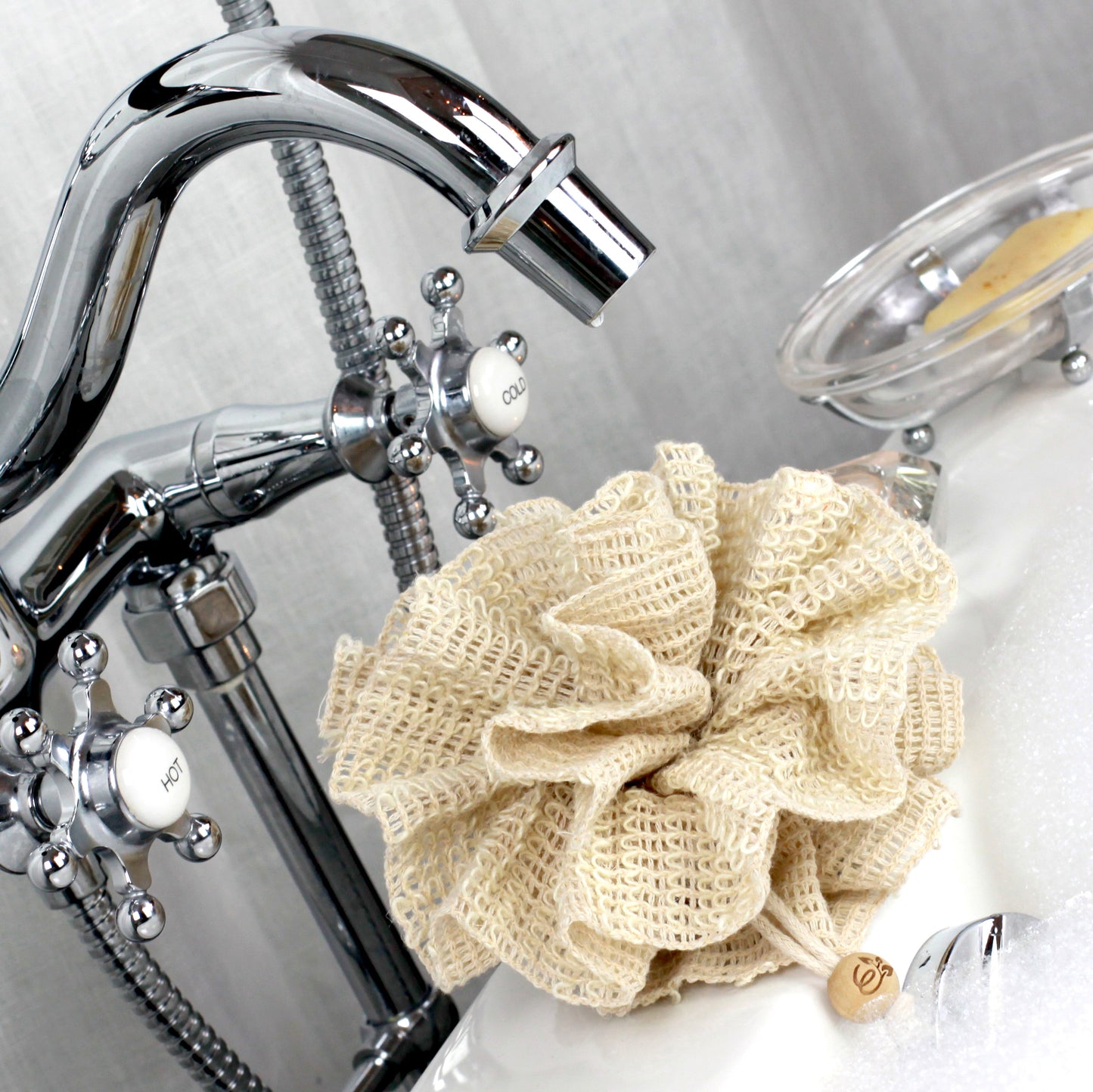 Evolatree Bath & Shower Loofah Sponge - Natural Exfoliating Body Scrubber - 3 Pack