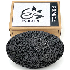 Pumice Stone for Feet by Evolatree - Foot Scrubber for Exfoliating Dry Dead Skin - Pedicure Foot Stone Removes Callus on Hands, Heels, and Body - Natural Foot Care