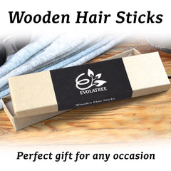 Evolatree Natural Hair Barrettes for Women and Men - Handmade Wood Barrette Hair Pin - Unique Wooden Hair Styling Accessories - 4" (Celtic Love Knot)