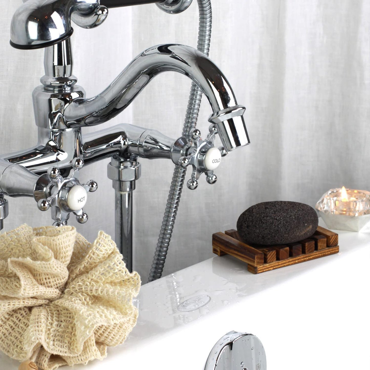 Evolatree natural volcanic lava pumice stone for feet bundled with microfiber hair towel – complete self-care kit for foot exfoliation and quick-dry hair.