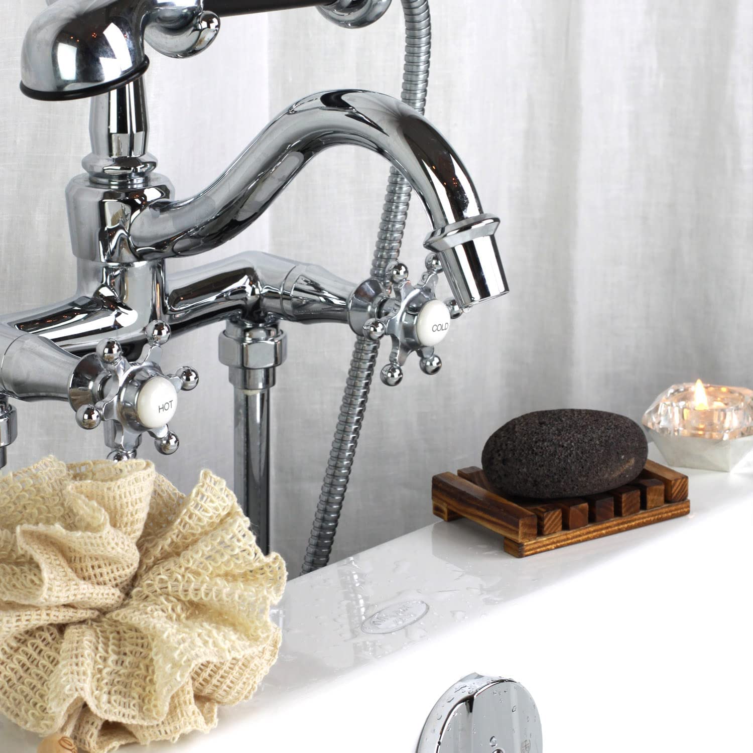 Evolatree natural volcanic lava pumice stone for feet bundled with microfiber hair towel – complete self-care kit for foot exfoliation and quick-dry hair.